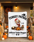Load image into Gallery viewer, Turkey Patrol Table Beggar blanket with a custom English Pointer design | Alpha Paw