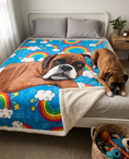Load image into Gallery viewer, Custom Pet Sherpa Blanket | Alpha Paw