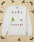 Load image into Gallery viewer, Custom Pet Holiday Sweatshirt - Xmas Tree Friends for Light Colored Shirts