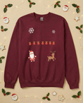 Load image into Gallery viewer, Custom Pet Holiday Sweatshirt - Santa Friends for Dark Colored Shirts