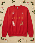 Load image into Gallery viewer, Custom Pet Holiday Sweatshirt - Santa Friends for Dark Colored Shirts