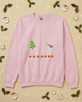 Load image into Gallery viewer, Custom Pet Holiday Sweatshirt - Xmas Tree Friends for Dark Colored Shirts