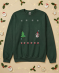 Load image into Gallery viewer, Custom Pet Holiday Sweatshirt - Xmas Tree Friends Knitted