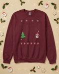Load image into Gallery viewer, Custom Pet Holiday Sweatshirt - Xmas Tree Friends Knitted