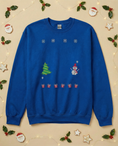 Load image into Gallery viewer, Custom Pet Holiday Sweatshirt - Xmas Tree Friends Knitted