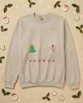 Load image into Gallery viewer, Custom Pet Holiday Sweatshirt - Xmas Tree Friends Knitted
