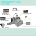Load image into Gallery viewer, Mr. Peanut's Gold Series Standard Size Airline Compliant Expandable Pet Carrier V3.0