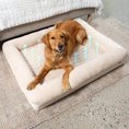 Load image into Gallery viewer, PupChill™ Cooling 4-Bolster Dog Bed - Arctic Sand