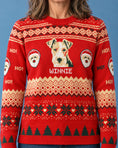 Load image into Gallery viewer, Custom Pet Knitted Holiday Sweater - Santa's Workshop