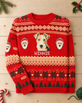 Load image into Gallery viewer, Custom Pet Knitted Holiday Sweater - Santa's Workshop