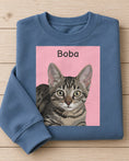 Load image into Gallery viewer, Custom Pet Photo Sweatshirt – Ultra-Soft 80% Ring-Spun USA Cotton Crewneck, Personalized Dog & Cat Gift
