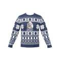 Load image into Gallery viewer, Custom Pet Knitted Holiday Sweater - Winter Sky Blue | Alpha Paw