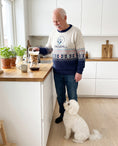 Load image into Gallery viewer, Custom Pet Knitted Holiday Sweater - Arctic Dream Blue | Alpha Paw
