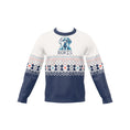 Load image into Gallery viewer, Custom Pet Knitted Holiday Sweater - Arctic Dream Blue | Alpha Paw