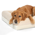 Load image into Gallery viewer, PupChill™ Cooling 4-Bolster Dog Bed - Arctic Sand