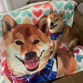 Load image into Gallery viewer, Custom Pet Sherpa Blanket | Alpha Paw