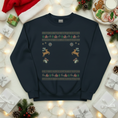 Load image into Gallery viewer, Custom Pet Holiday Sweatshirt - Reindeer Rock