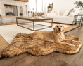 Load image into Gallery viewer, PupRug™ Faux Fur Orthopedic Dog Bed - Curve Sable Tan