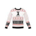 Load image into Gallery viewer, Custom Pet Knitted Holiday Sweater - Snow Day White | Alpha Paw
