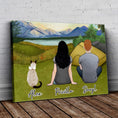 Load image into Gallery viewer, Camping Personalized Pet & Owner Wrapped Canvas | Alpha Paw