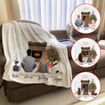 Load image into Gallery viewer, Christmas Scene Personalized Pet & Owner Custom Printed Blanket | Alpha Paw
