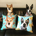 Load image into Gallery viewer, Custom Pet Couch Pillow with Cover | Alpha Paw