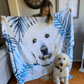 Load image into Gallery viewer, Custom Pet Fleece Blanket | Alpha Paw