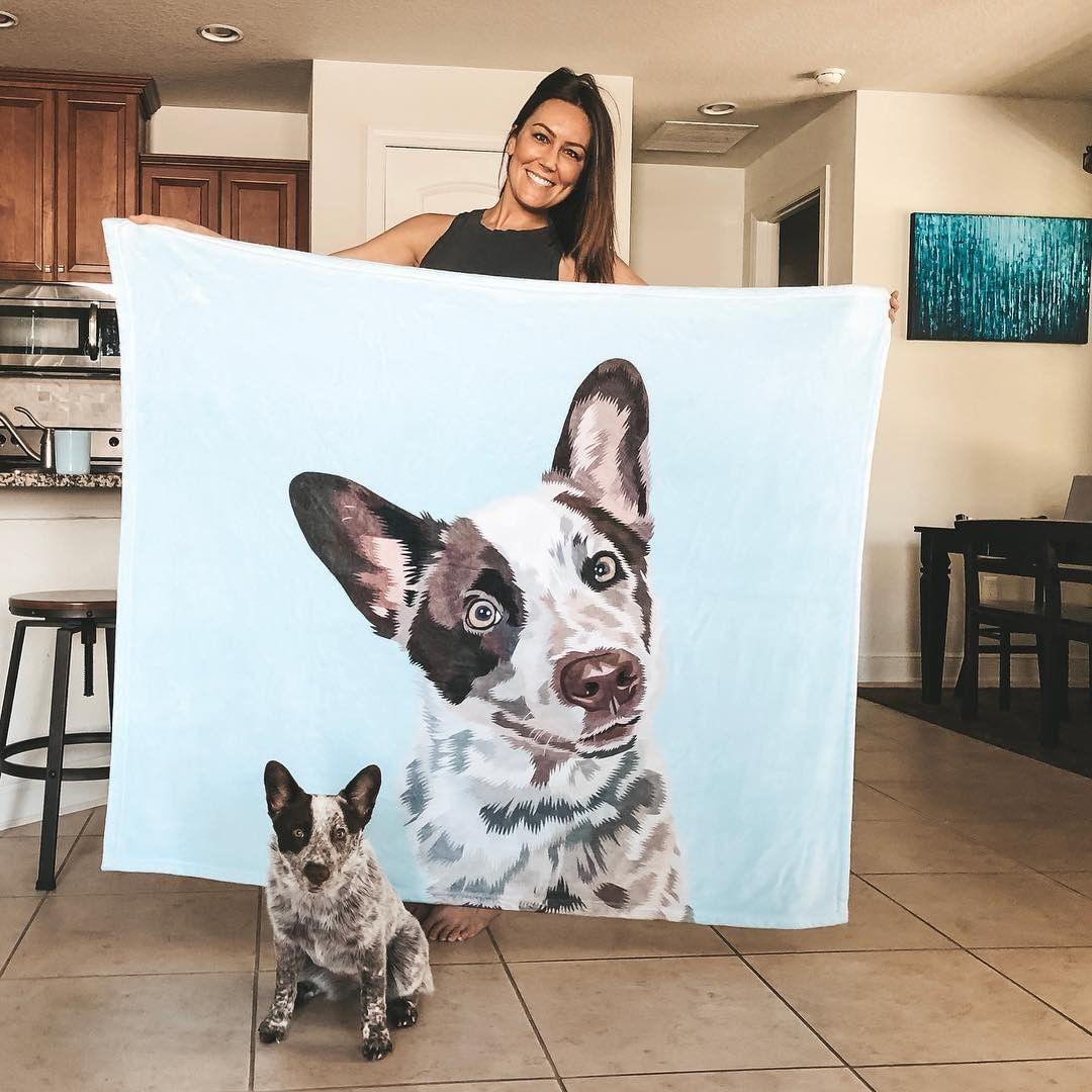 Custom Pet Fleece Blanket | Alpha Paw