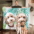 Load image into Gallery viewer, Custom Pet Fleece Blanket | Alpha Paw