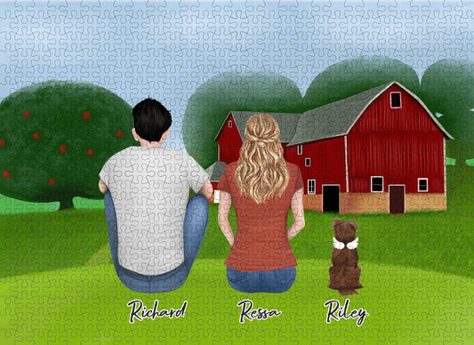 Farm Personalized Pet & Owner Puzzle | Alpha Paw