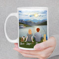 Load image into Gallery viewer, Lake & Mountain Personalized Coffee Mug | Alpha Paw