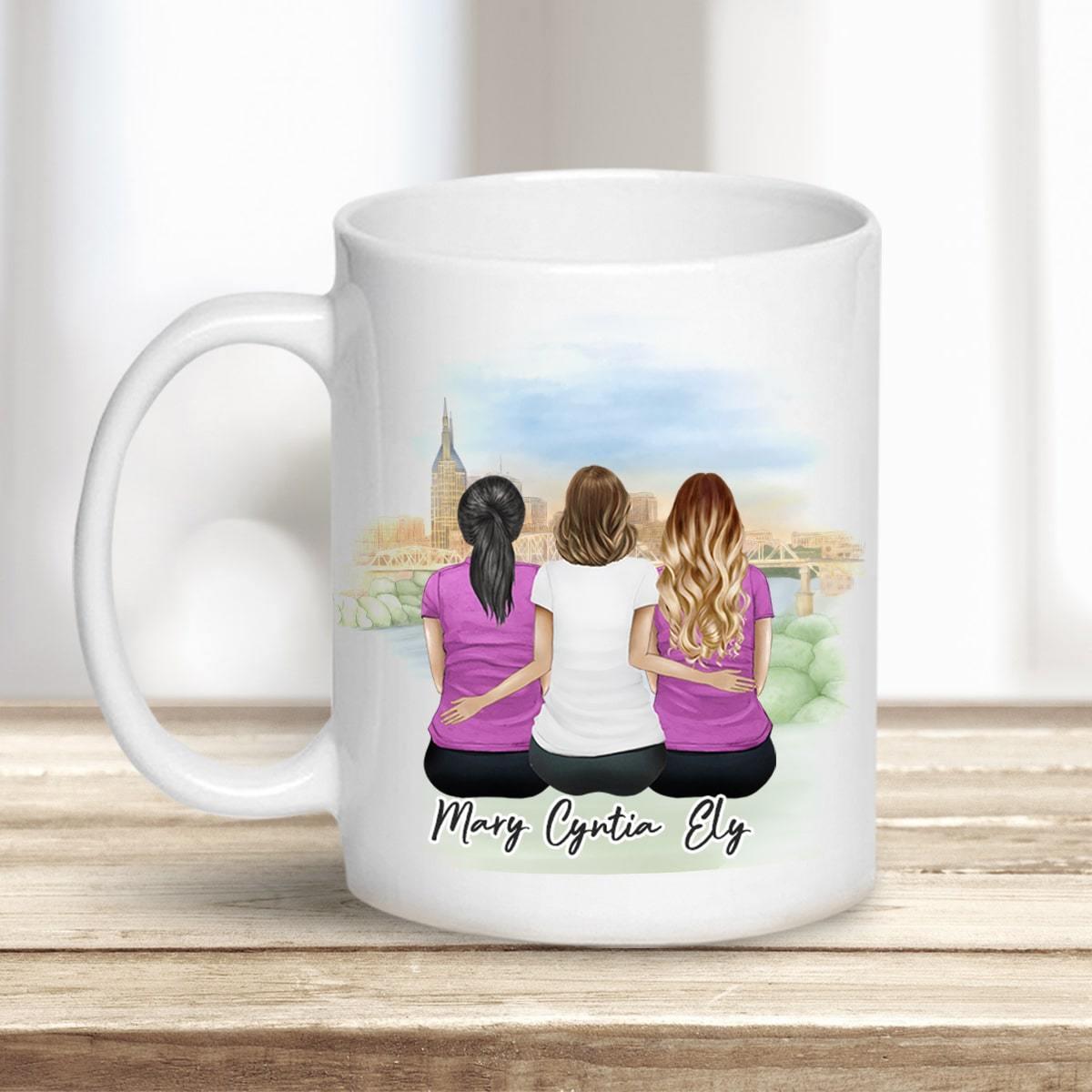 Nashville Personalized Best Friend Sister Coffee Mug | Alpha Paw