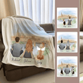 Load image into Gallery viewer, Nashville Personalized Pet & Owner Blanket | Alpha Paw