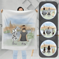 Load image into Gallery viewer, Nashville Personalized Pet & Owner Blanket | Alpha Paw