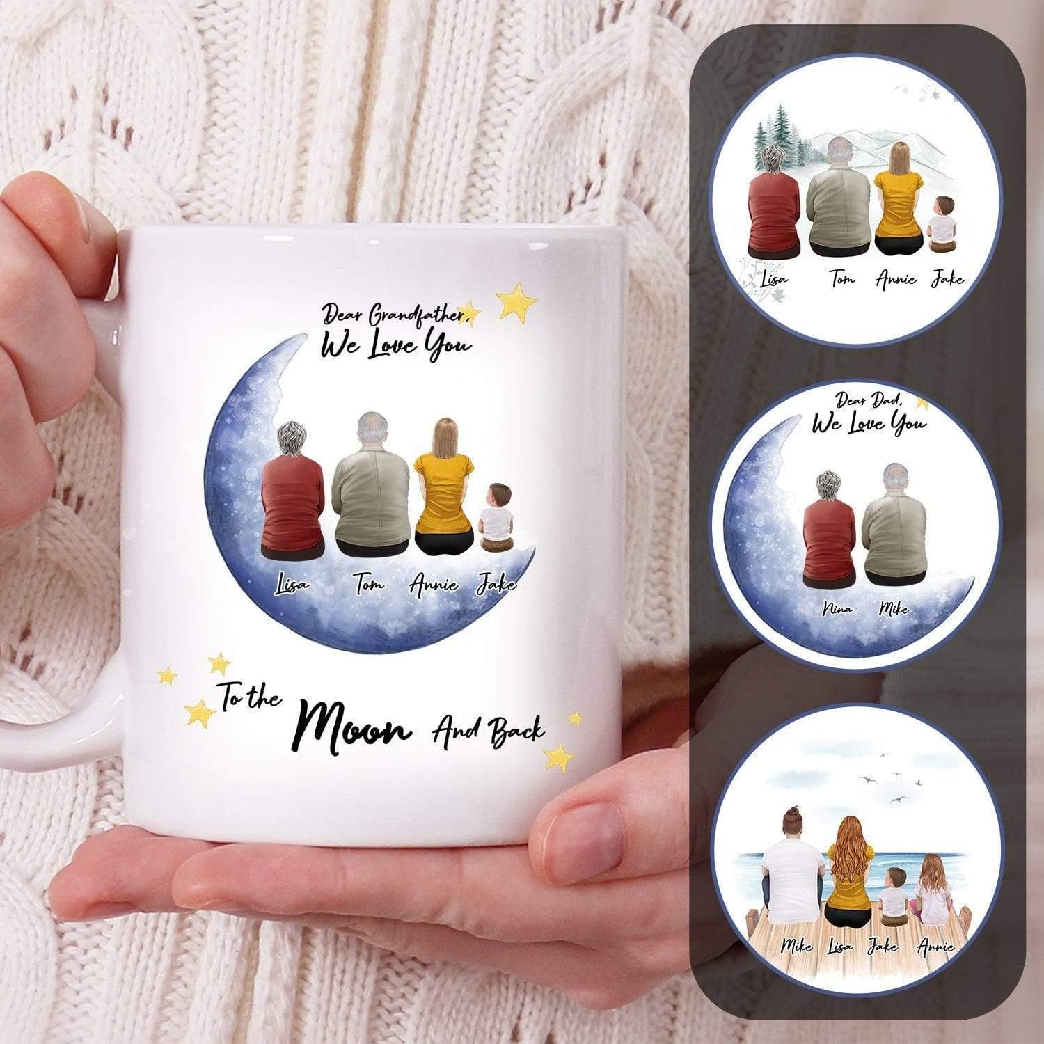 Personalized To The Moon And Back Coffee Mug | Alpha Paw