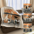 Load image into Gallery viewer, Sunset Personalized Pet & Owner Blanket | Alpha Paw