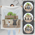 Load image into Gallery viewer, The Backyard Personalized Pet & Owner Blanket | Alpha Paw