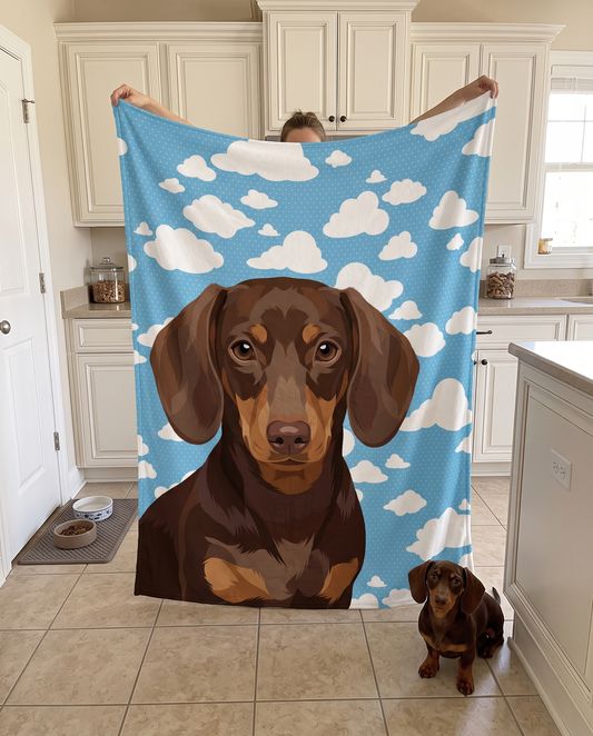 Custom pet fleece blanket | Alpha Paw