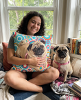 Load image into Gallery viewer, Custom Pet Couch Pillow with Cover | Alpha Paw
