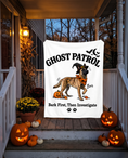 Load image into Gallery viewer, Ghost Patrol blanket with a custom Dutch Shepherd design | Alpha Paw
