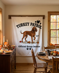 Load image into Gallery viewer, Turkey Patrol Scrap Janitor blanket with a custom Redbone Coonhound design | Alpha Paw
