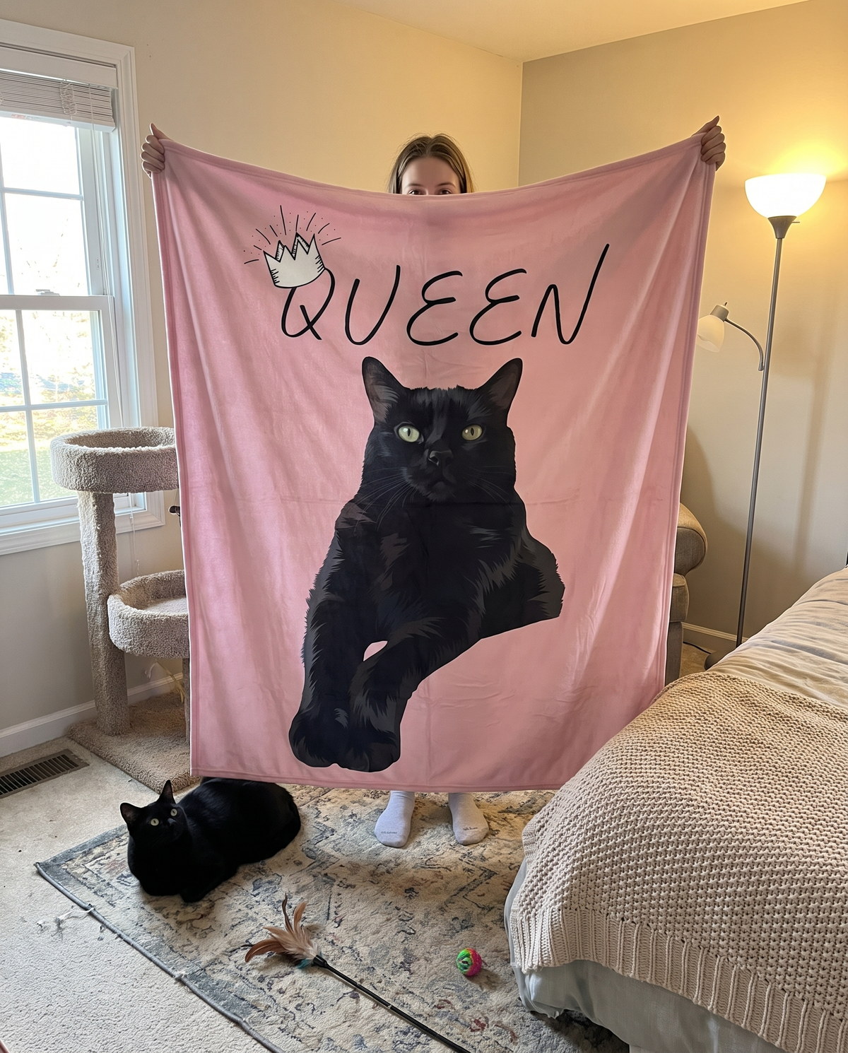 Custom pet fleece blanket | Alpha Paw