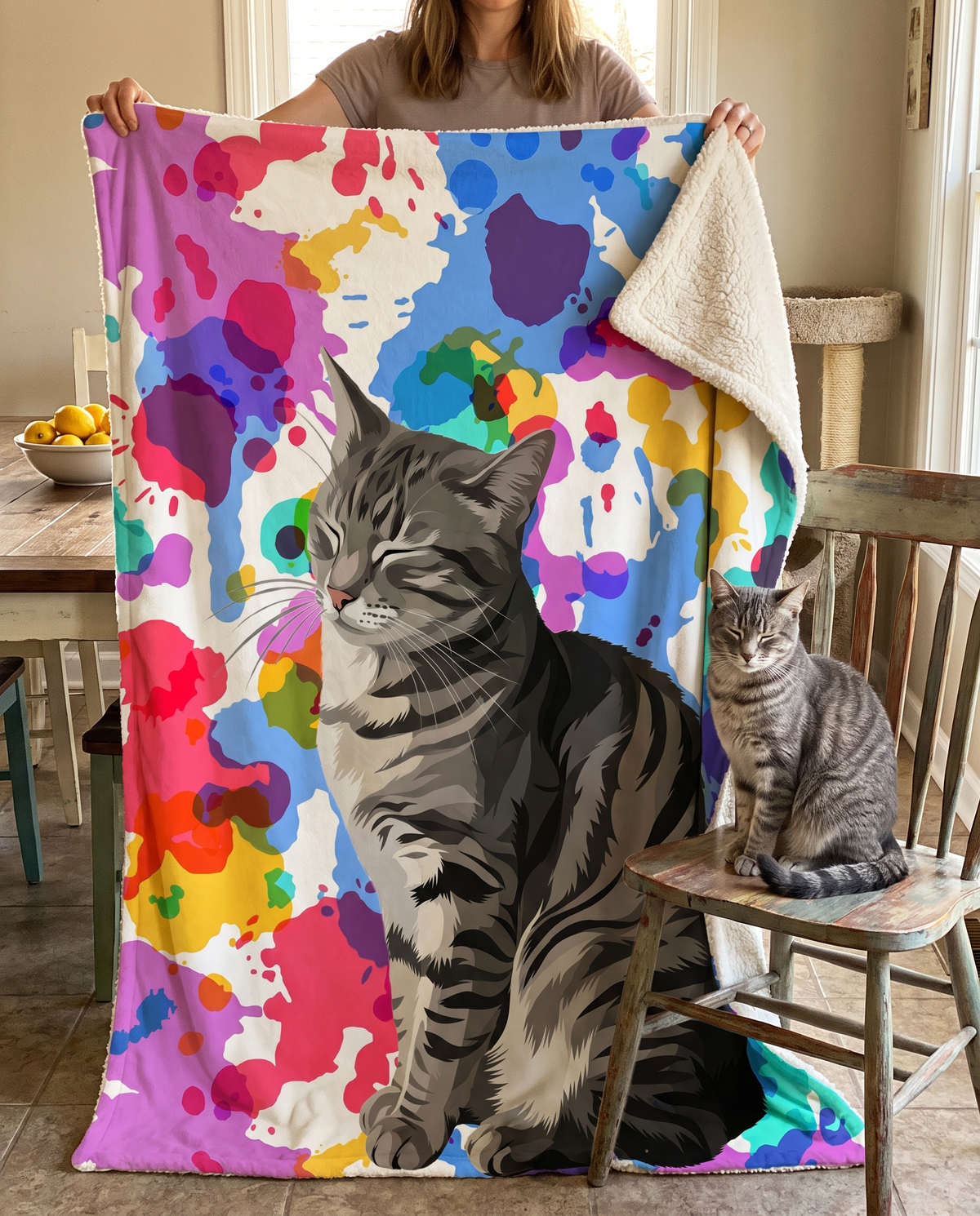 Custom Pet Sherpa Blanket | Alpha Paw