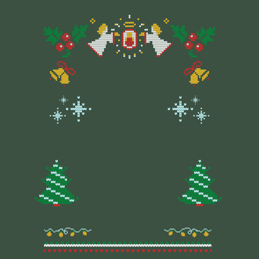 Custom Pet Holiday Sweatshirt - Snow Angels