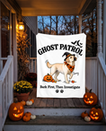 Load image into Gallery viewer, Ghost Patrol blanket with a custom Yellow Labrador design | Alpha Paw
