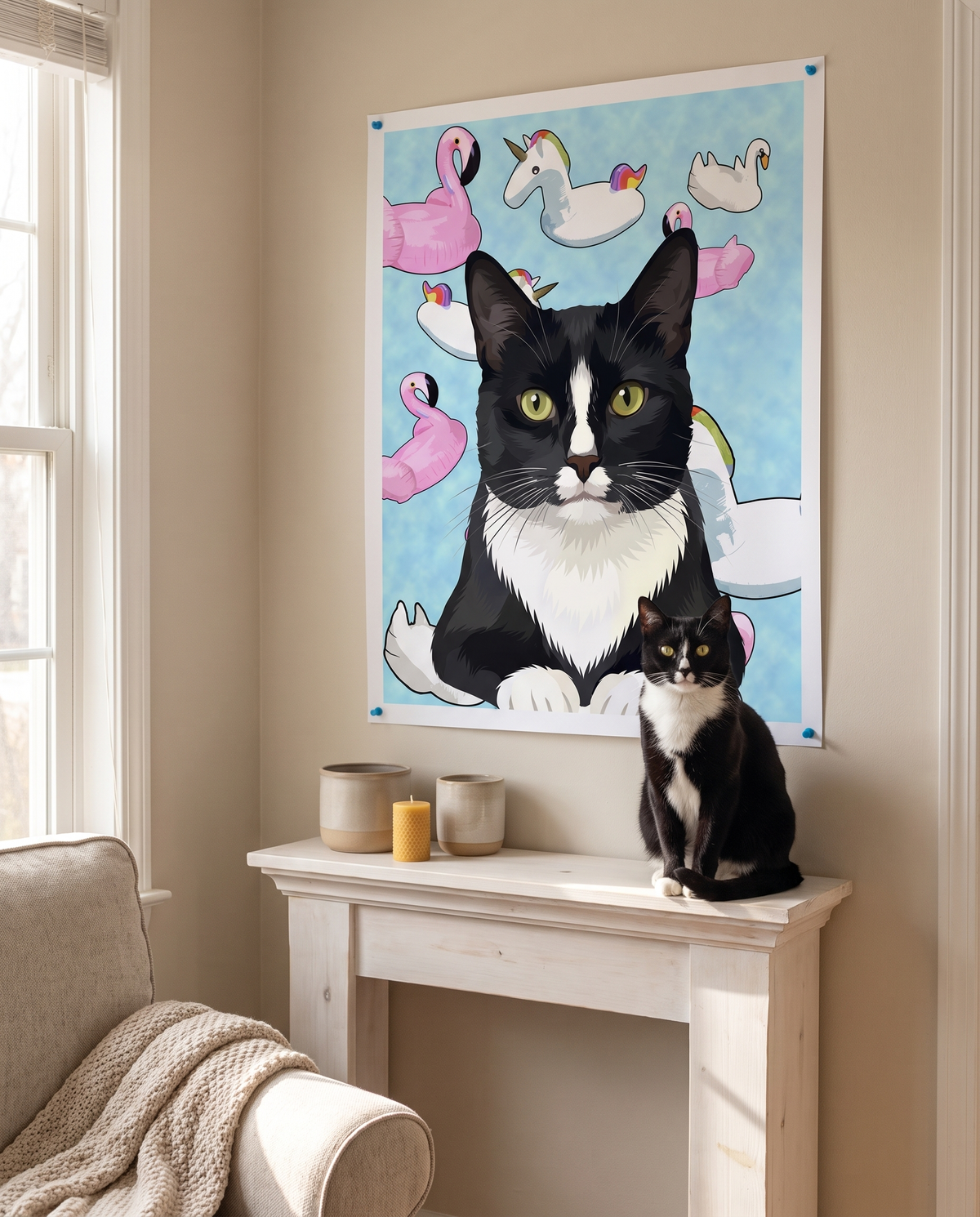 Custom Pet Poster — Unframed | Alpha Paw