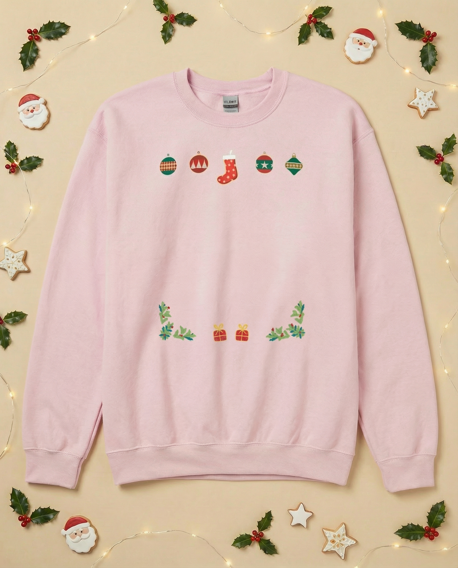 Custom Pet Holiday Sweatshirt - Stocking Gifts for Light Colored Shirts