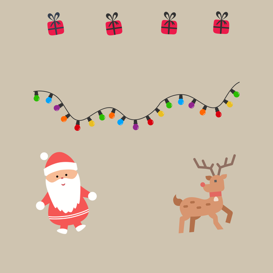 Custom Pet Holiday Sweatshirt - Santa Friends for Light Colored Shirts