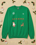 Load image into Gallery viewer, Custom Pet Holiday Sweatshirt - Santa Friends for Dark Colored Shirts
