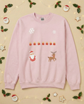 Load image into Gallery viewer, Custom Pet Holiday Sweatshirt - Santa Friends for Dark Colored Shirts
